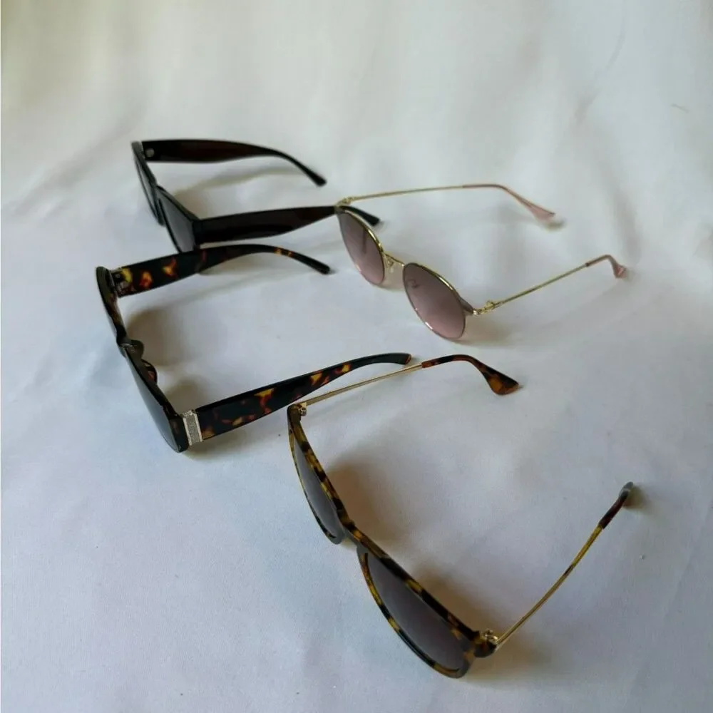 4 Pack of Trendy Sunglasses